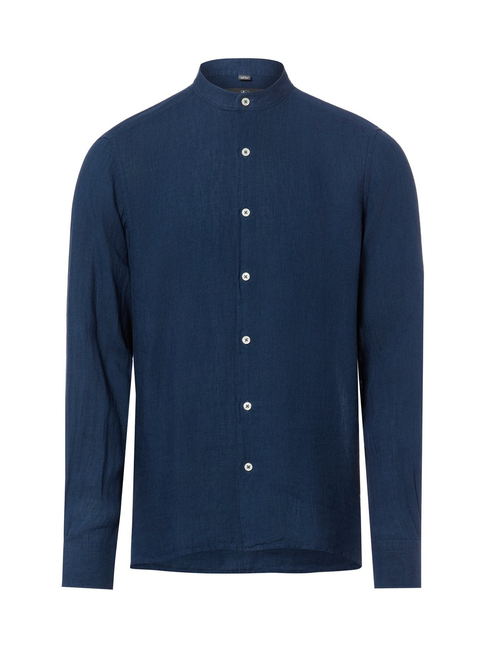 Nils Sundström Lniana koszula w stylu casual Mężczyźni Slim Fit len niebieski, XXL