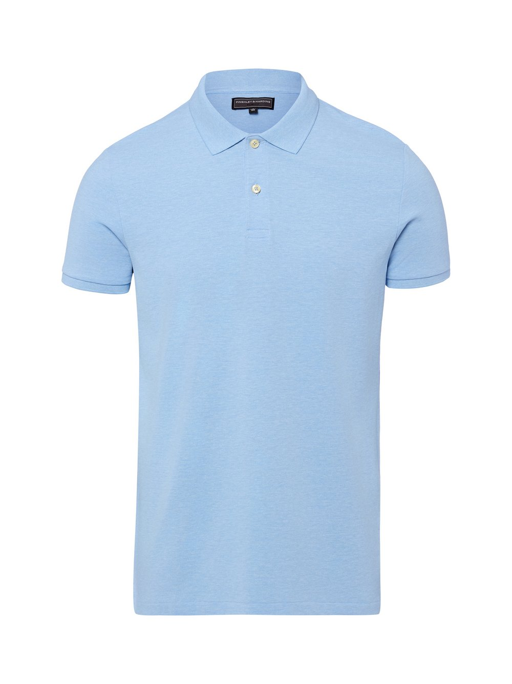 Finshley & Harding Męska koszulka polo Mężczyźni Bawełna niebieski, XL