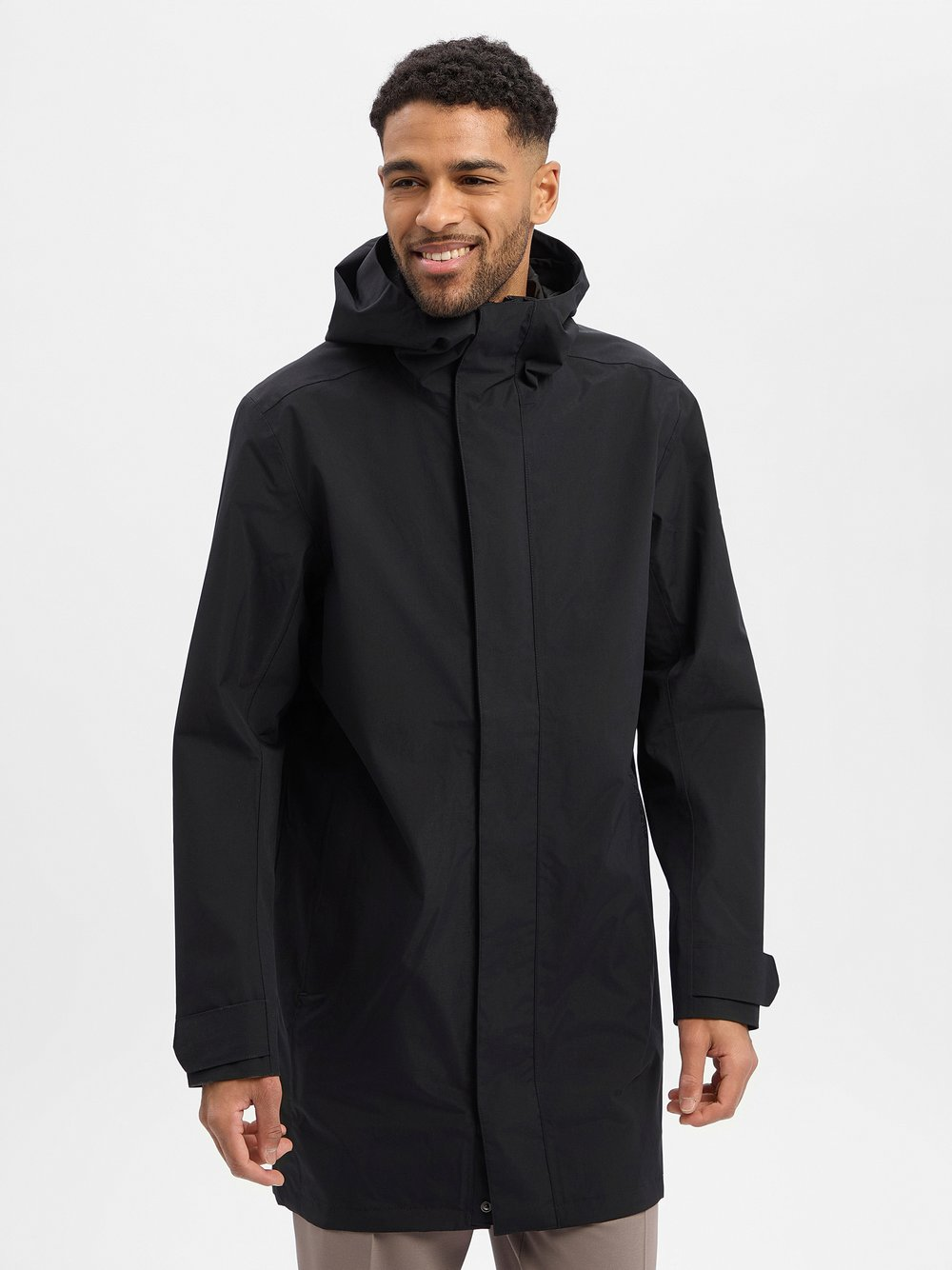 Didriksons Parka męska - George Mężczyźni Sztuczne włókno czarny, XL