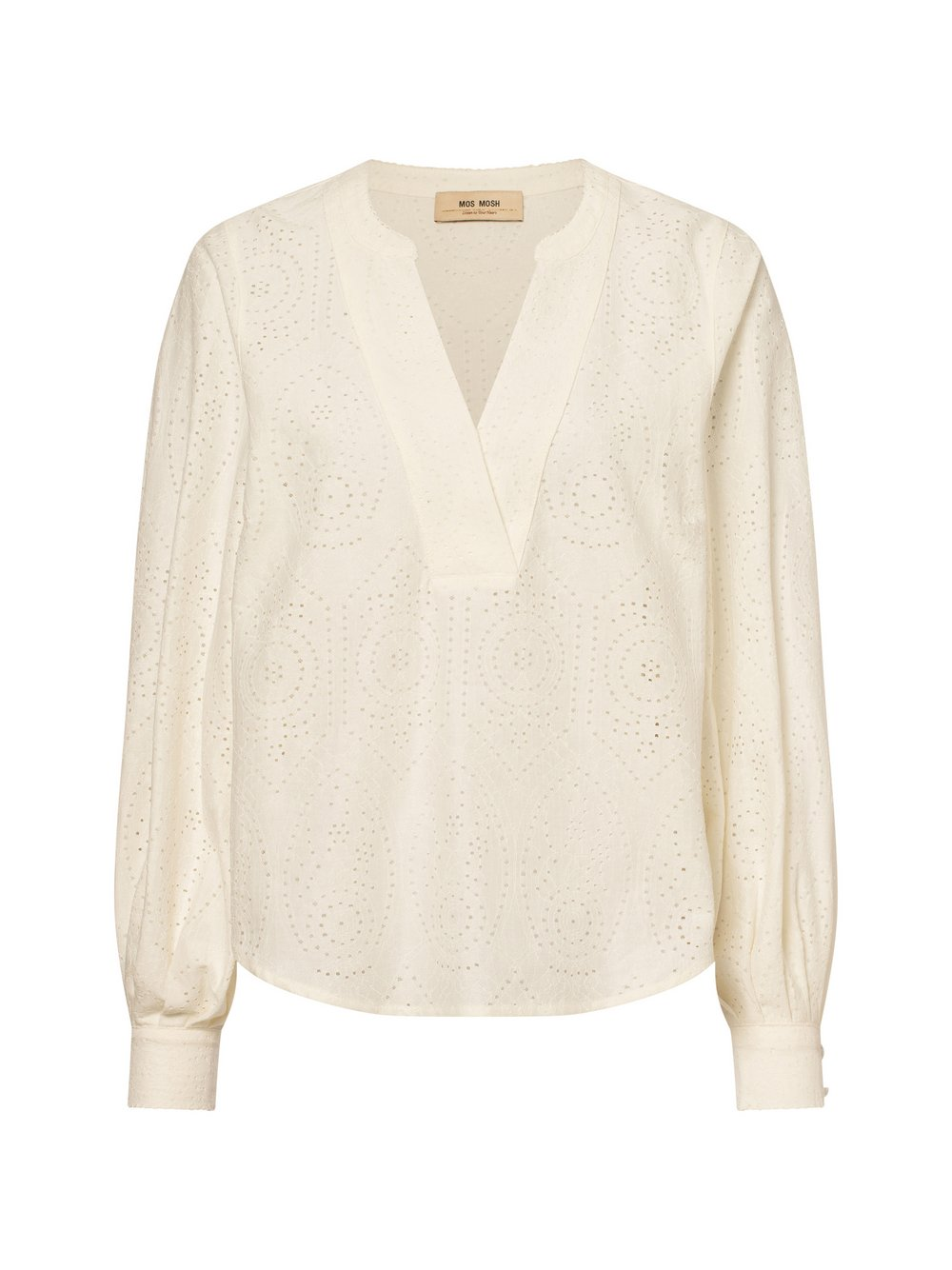MOS MOSH Bluzka damska - MMYen Sina Lace Kobiety biały, L