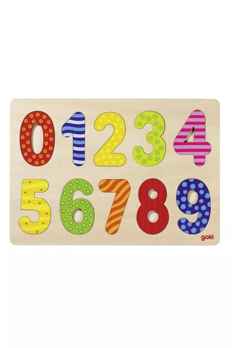 Drewniane puzzle Cyferki