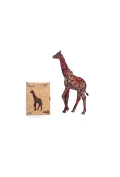 Puzzle drewniane eko 102 el. Cętkowana żyrafa A3