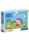 Świnka Peppa Klocki obrotowe 12 el. Peppa Pig