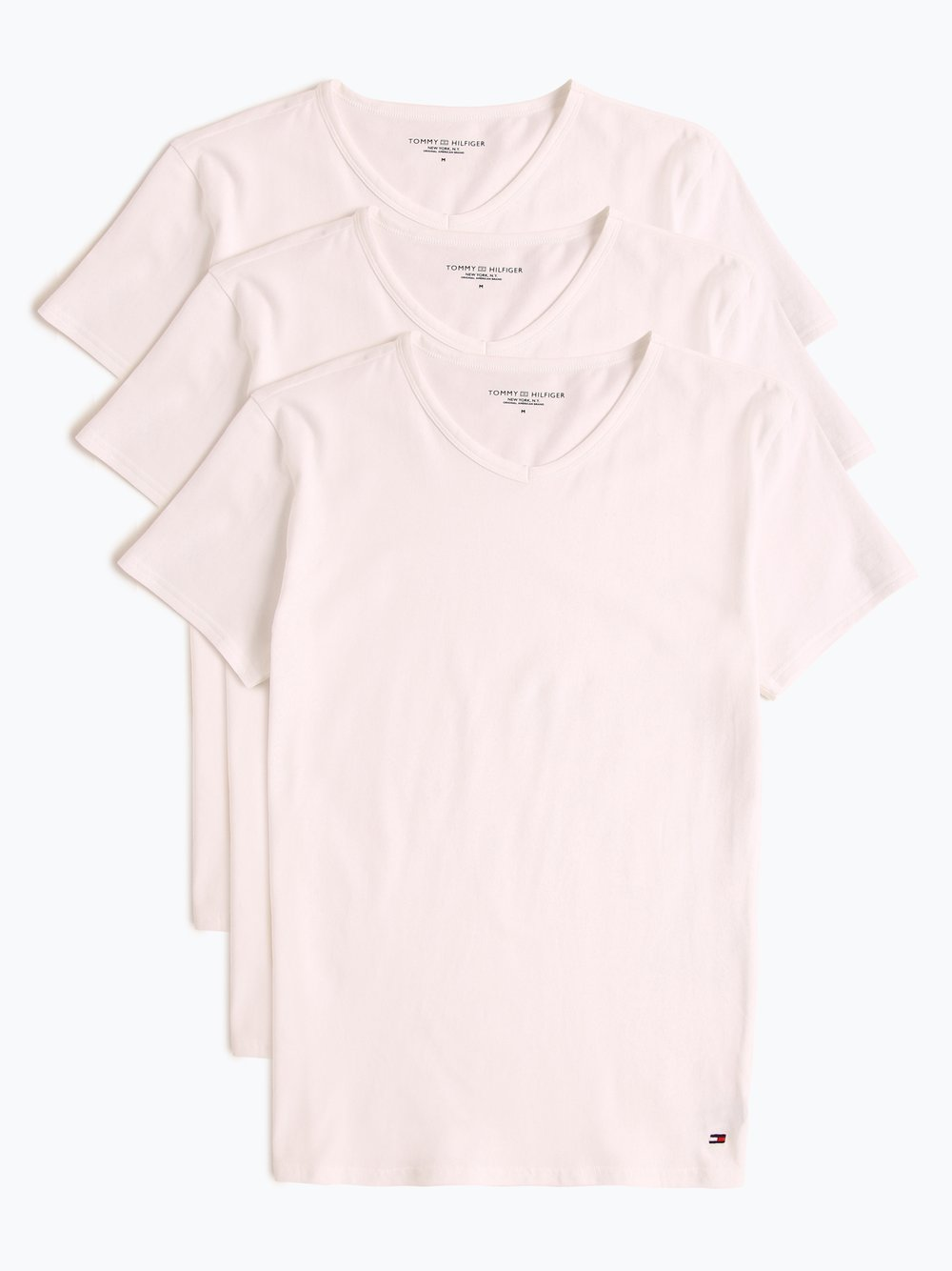 Tommy Hilfiger T-shirty pakowane po 3 szt. Mężczyźni Dżersej biały, LG