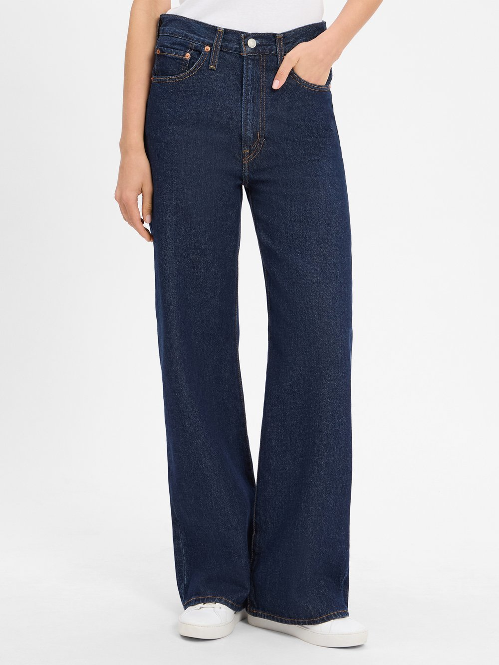 Levi's Dżinsy - Szeroka nogawka w prążki Kobiety Bawełna niebieski, 30-32