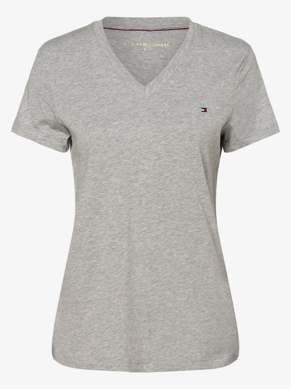 Tommy Hilfiger T-shirt damski Kobiety Bawełna szary, XS