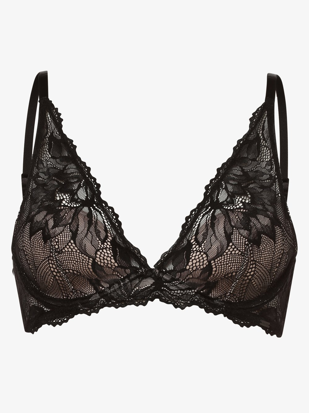 Calvin Klein Damski biustonosz z fiszbinami Kobiety Koronka czarny, 75C