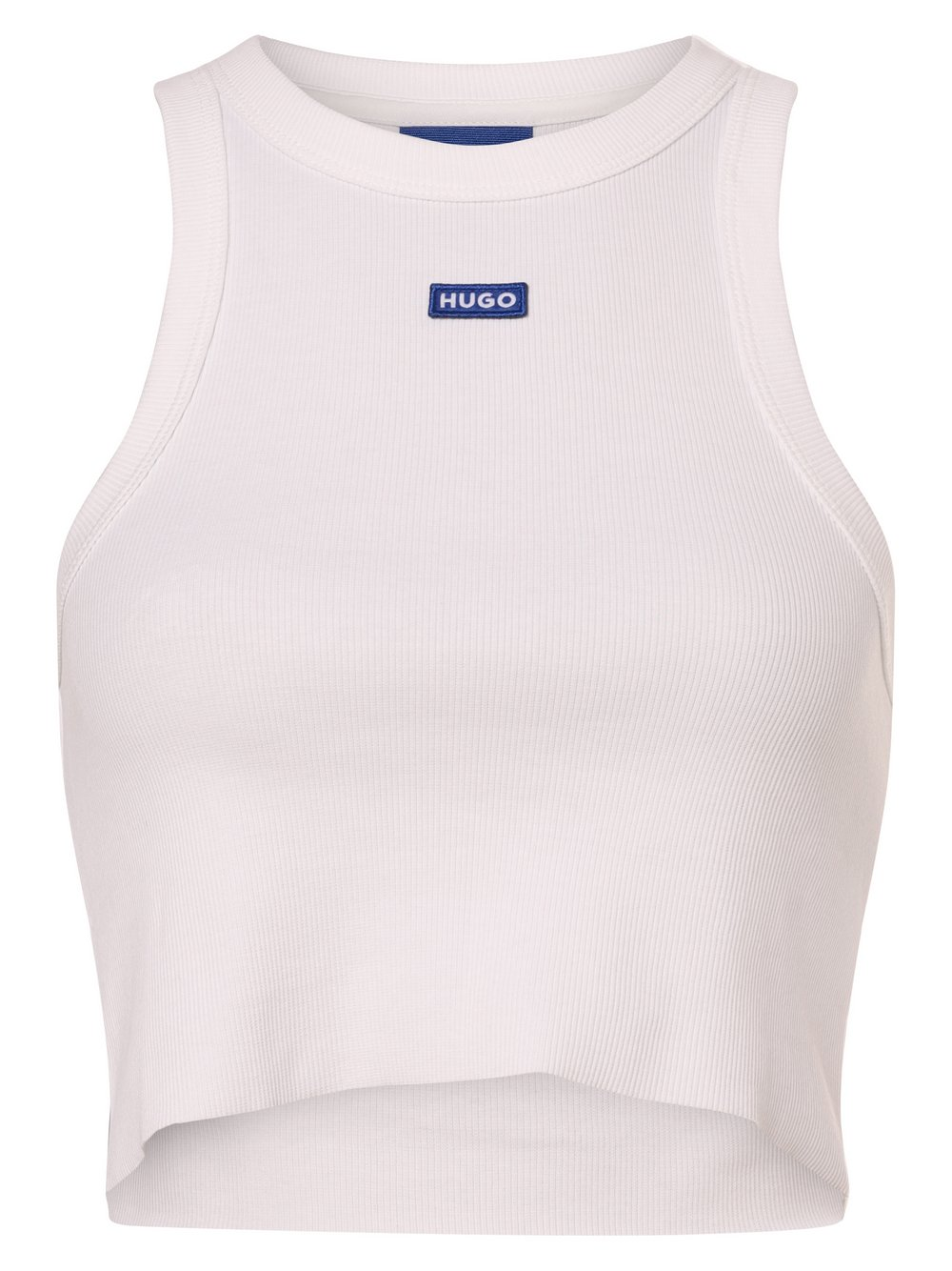 HUGO BLUE Top damski - Baby Tank_B Kobiety Bawełna biały, S