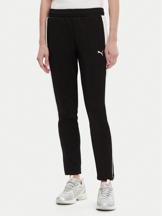 Puma Spodnie dresowe T7 Always On 629798 Czarny Slim Fit