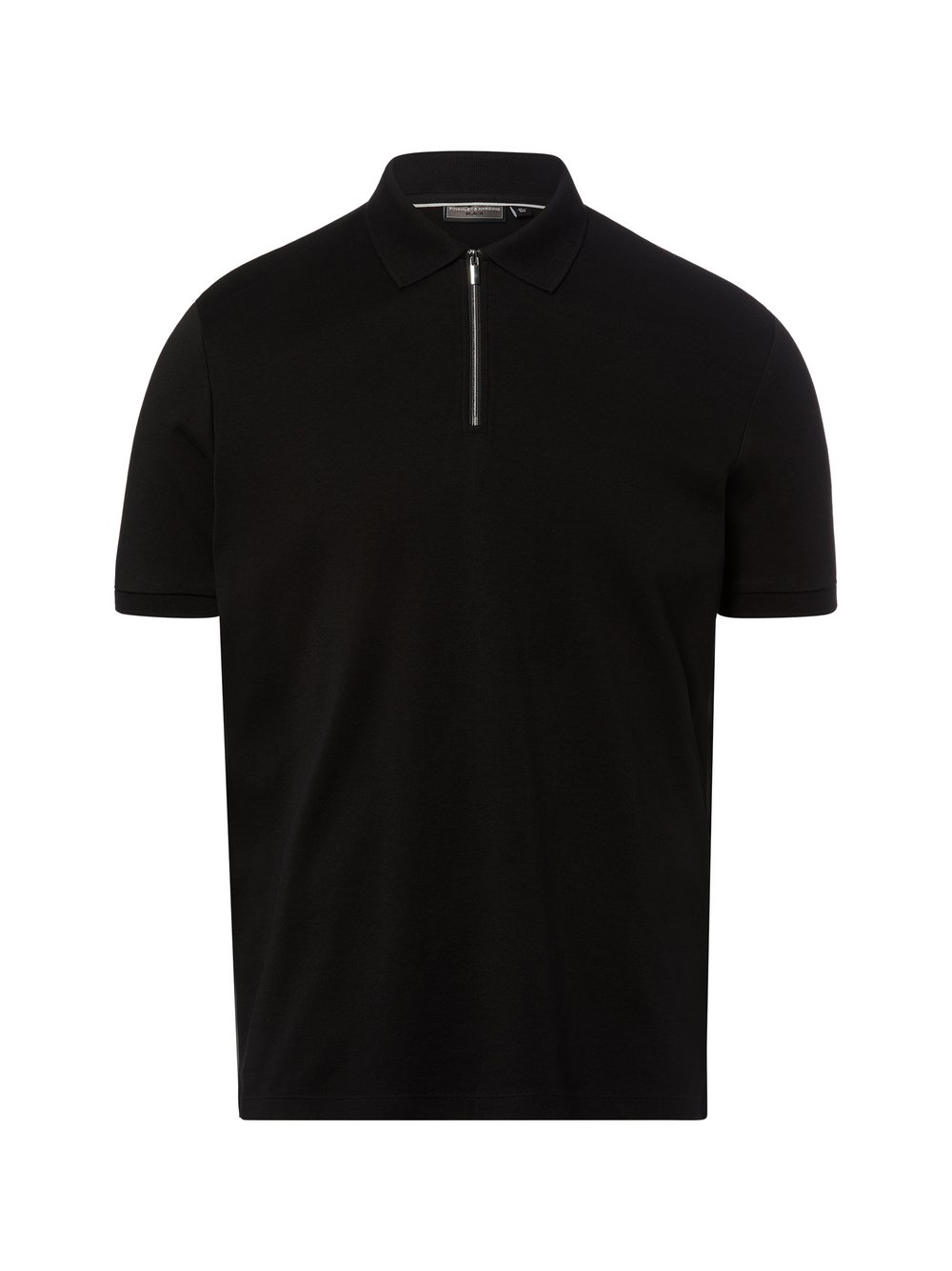 Finshley & Harding Męska koszulka polo Mężczyźni Bawełna czarny, S