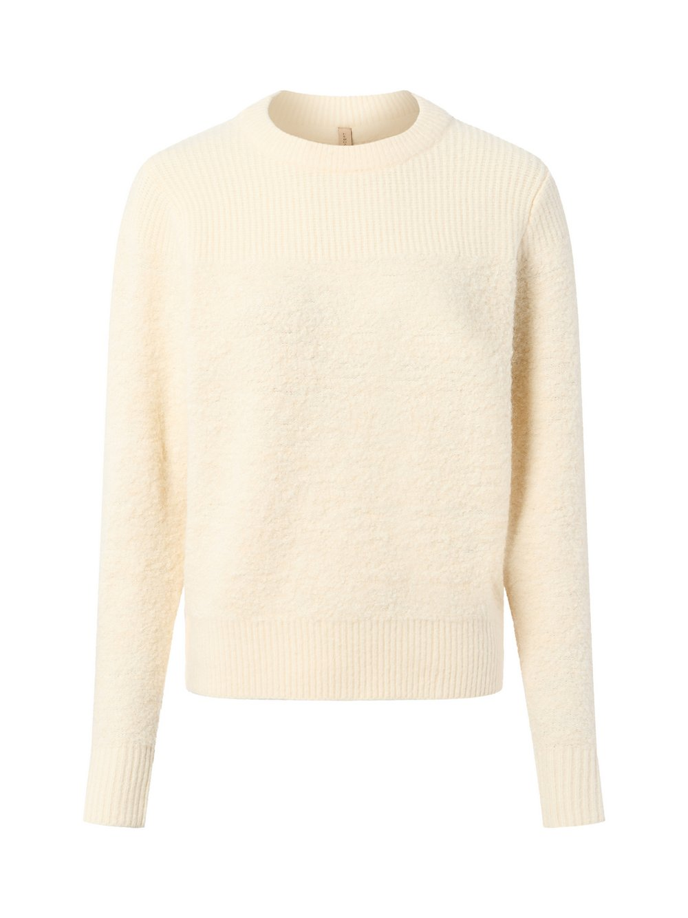 soyaconcept® Damski sweter z dzianiny z wełną - Venche Kobiety Sztuczne włókno beżowy, XL