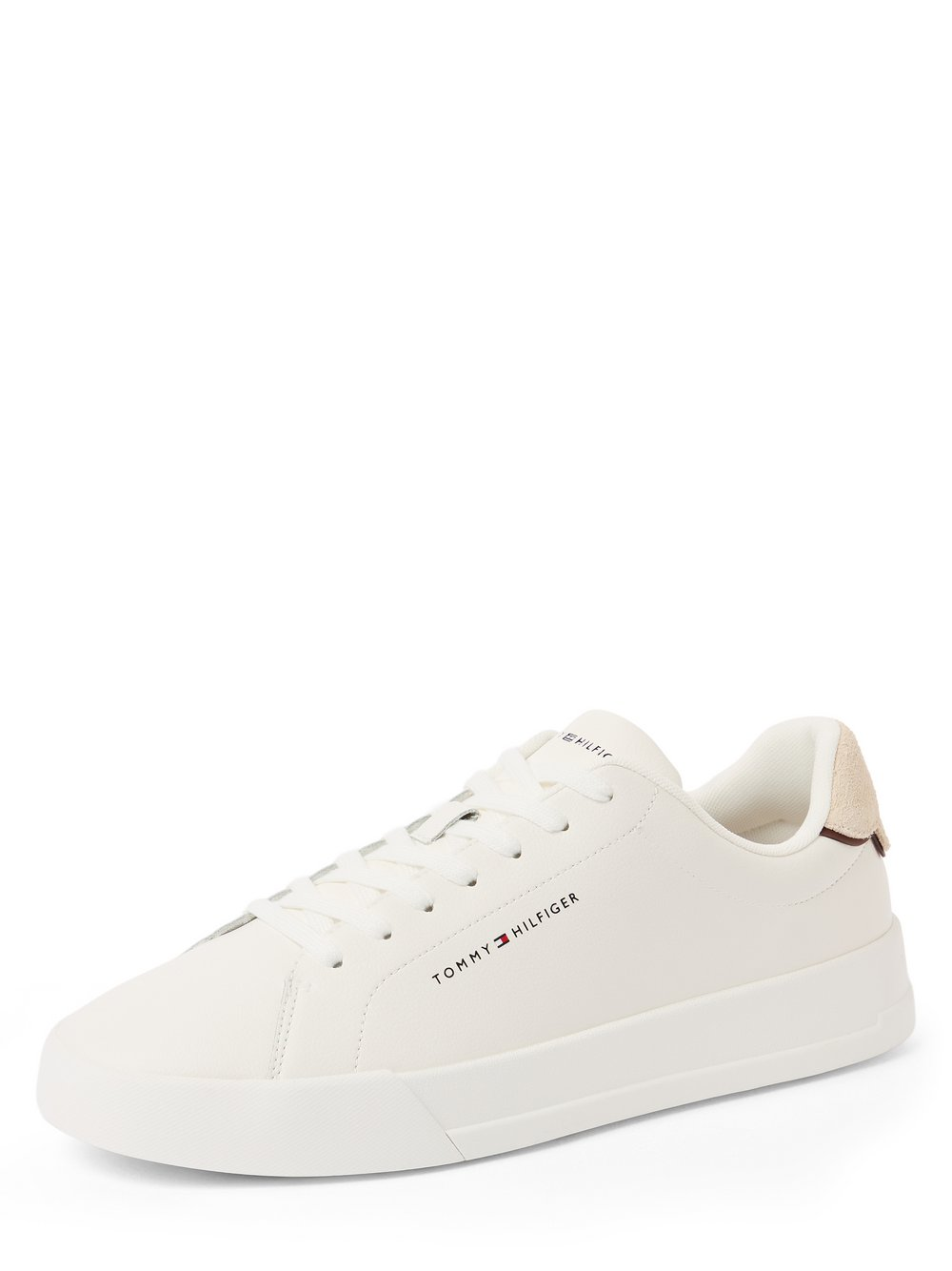 Tommy Hilfiger Męskie buty sportowe z zawartością skóry Mężczyźni skóra biały, 44