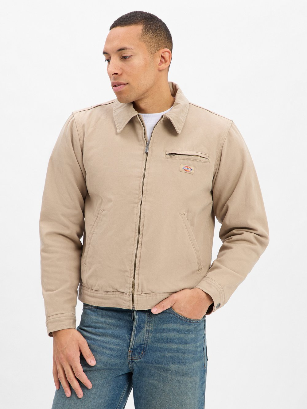 Dickies Męska kurtka płócienna Mężczyźni Bawełna brązowy, XXL