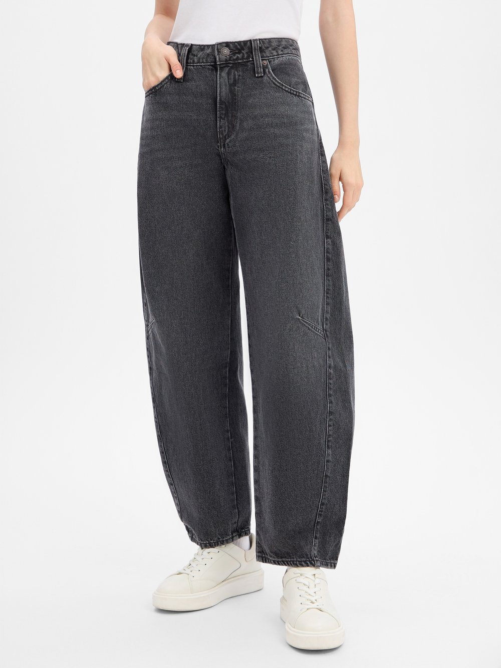 Levi's Dżinsy - Baggy Dad Barrel Kobiety Bawełna szary, 26-30