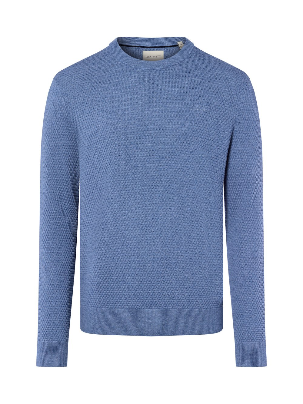 Gant Męski sweter z dzianiny Mężczyźni Bawełna niebieski, XL