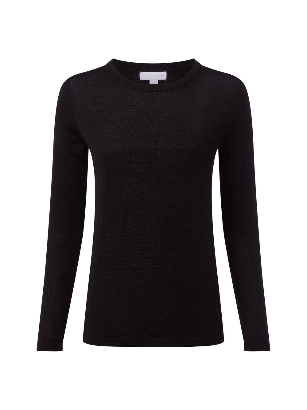 brookshire Sweter z dzianiny merino Kobiety Wełna czarny, XL