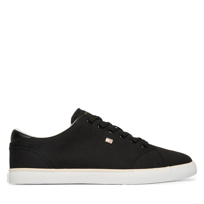 Tommy Hilfiger Tenisówki Th Low Profile Vulc Canvas FW0FW09102 Czarny