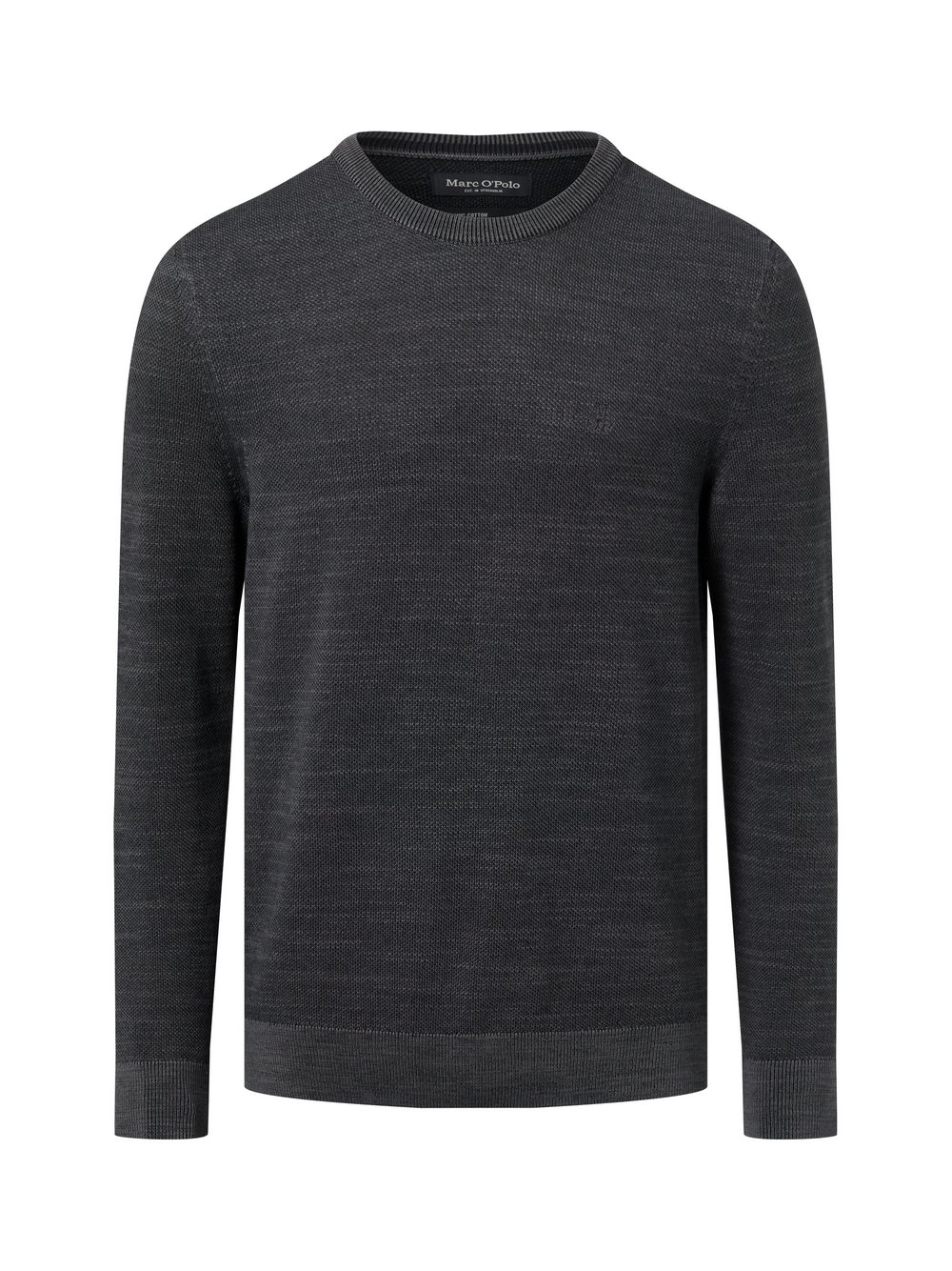 Marc O'Polo Męski sweter z dzianiny Mężczyźni Bawełna szary, XL