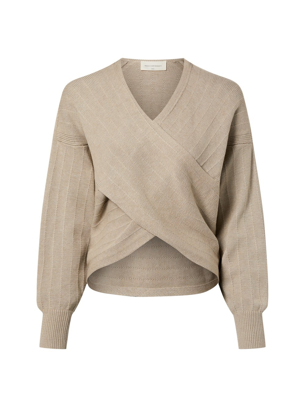 Msch Copenhagen Sweter damski z dzianiny - MSCHZine Rachelle Kobiety brązowy|beżowy, L/XL