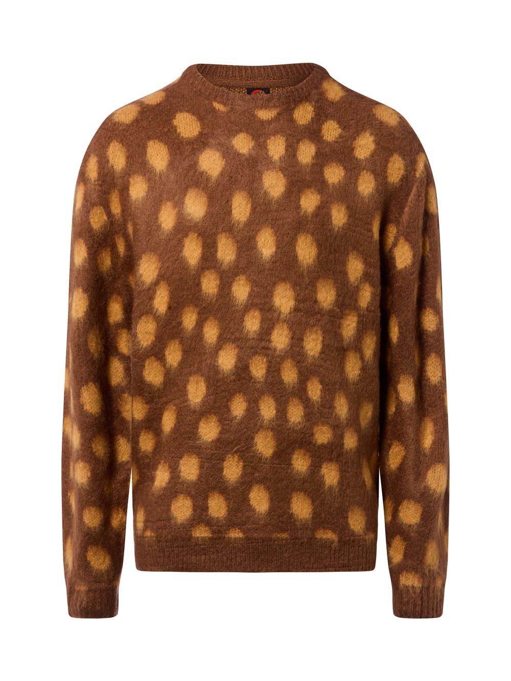 Santa Cruz Sweter - Jaguar Knit Mężczyźni Sztuczne włókno brązowy, S