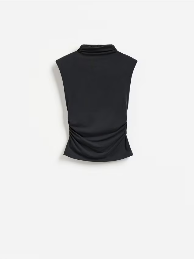 Reserved - Bluzka z modalem - czarny