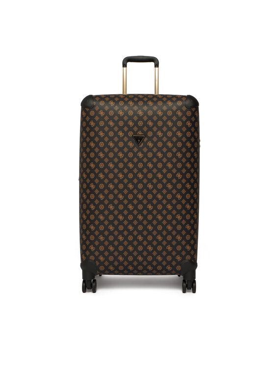 Guess Walizka duża Wilder Travel TWHP74 52988 Brązowy ciemny