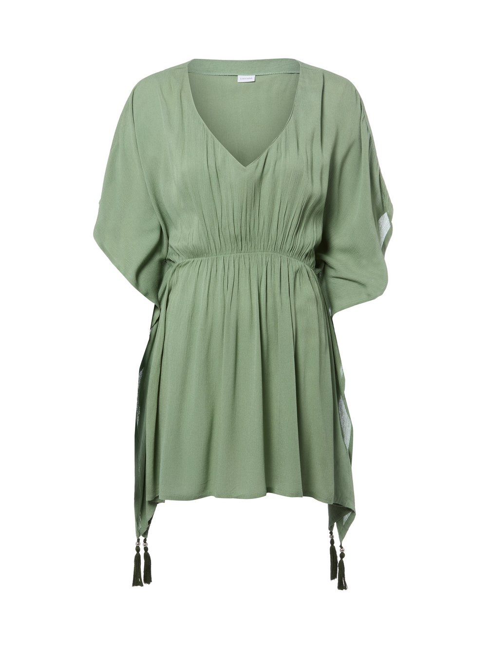 Lascana Damski kaftan plażowy Kobiety wiskoza zielony, 40/42