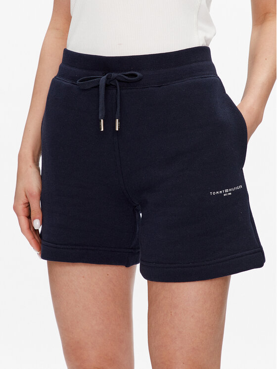 Tommy Hilfiger Szorty sportowe 1985 WW0WW38348 Granatowy Relaxed Fit