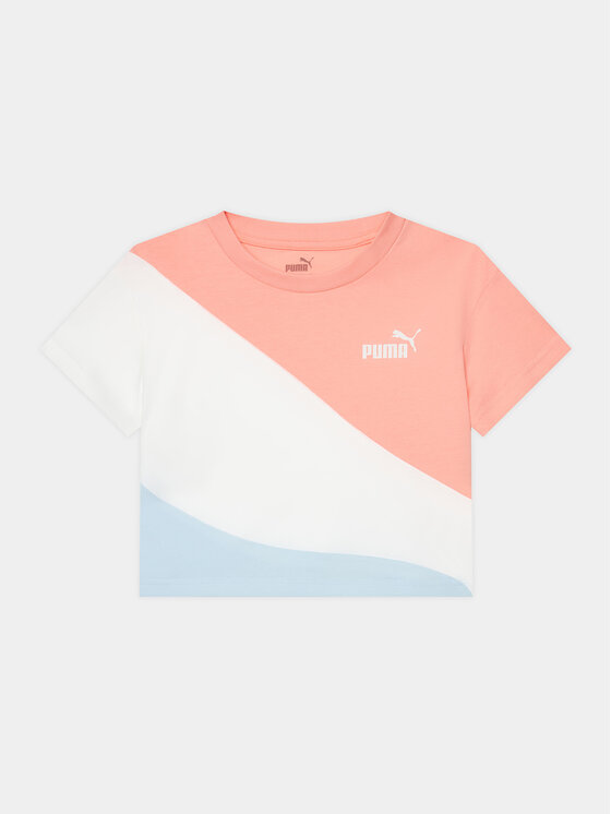 Puma T-Shirt Power Cat 676426 Kolorowy Relaxed Fit