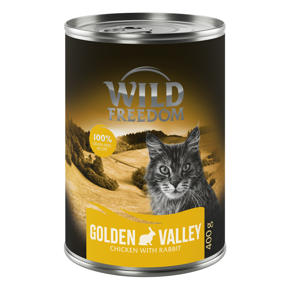 Korzystny pakiet Wild Freedom Adult, 12 x 400 g - bez zbóż - Golden Valley – Królik i kurczak