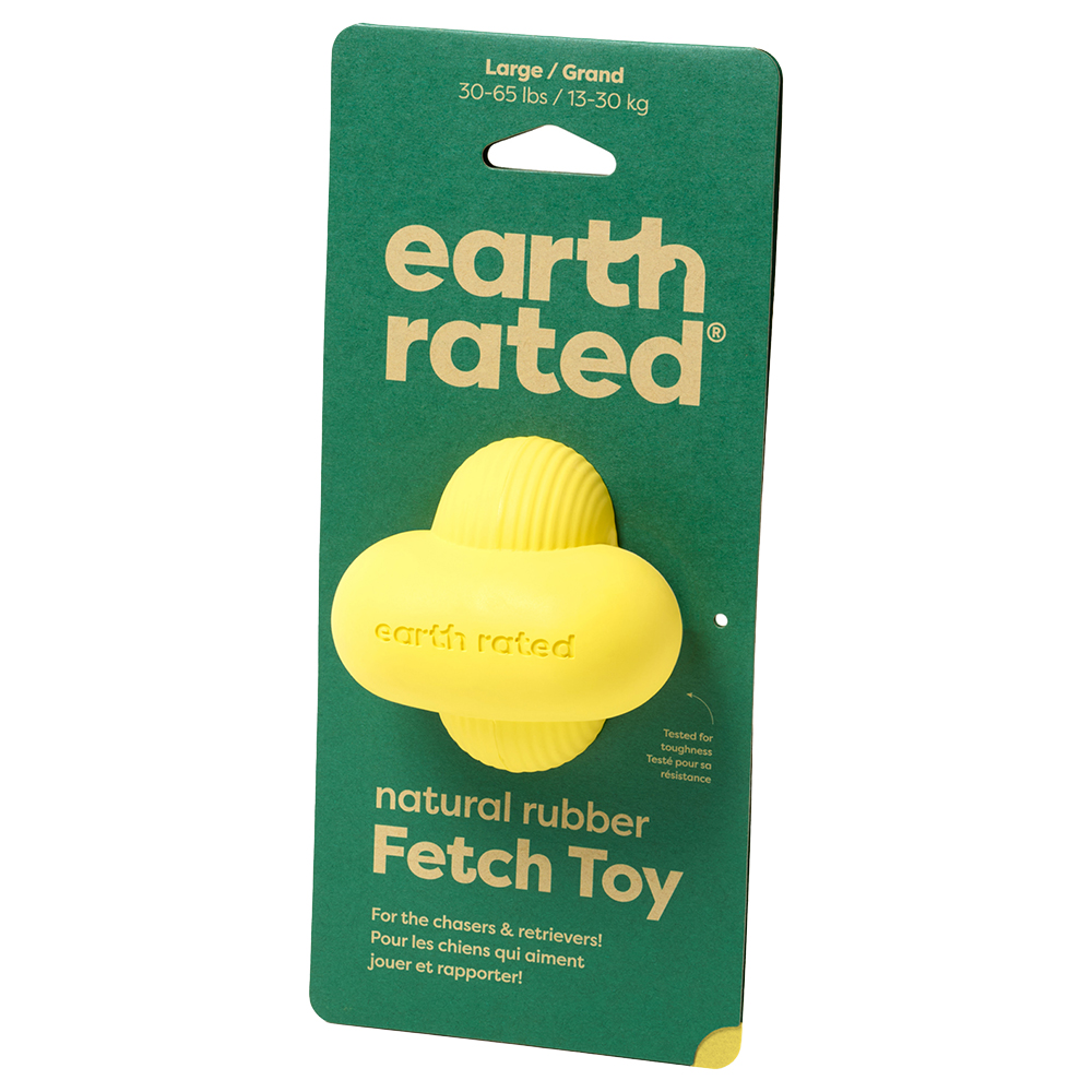 Earth Rated zabawka do aportowania z naturalnej gumy - Rozmiar L: Ø 7,6 cm