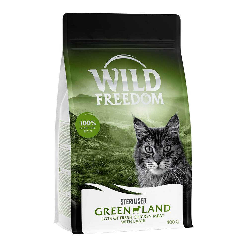 Wild Freedom Adult "Green Lands" Sterilised, jagnięcina - bezzbożowa receptura - 400 g