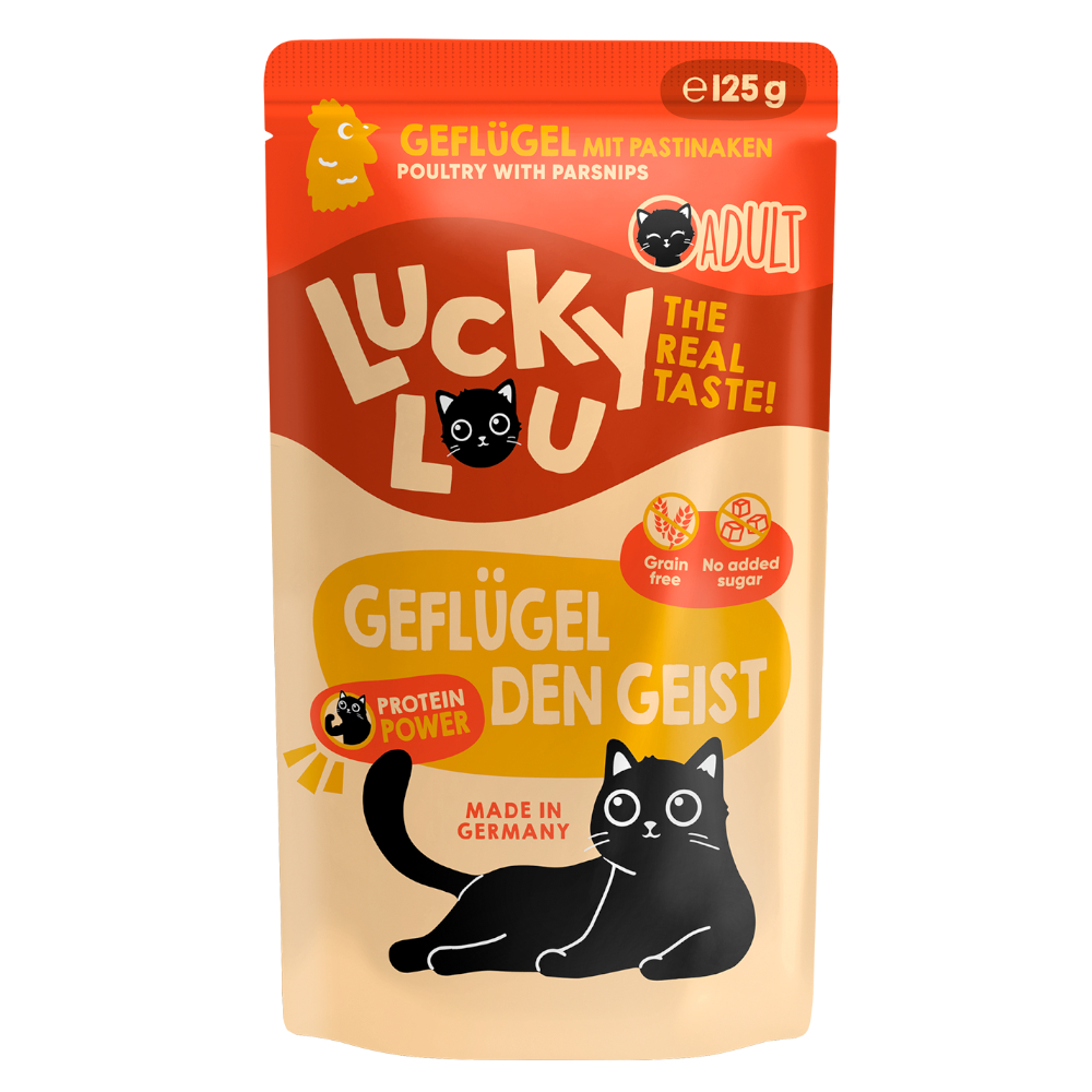 Lucky Lou Adult, 16 x 125 g - Drób
