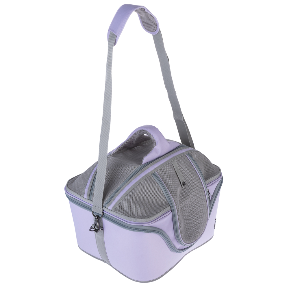 TIAKI torba transportowa dla kotów i małych psów, lawenda - Dł. x szer. x wys.: 46 x 36 x 35 cm