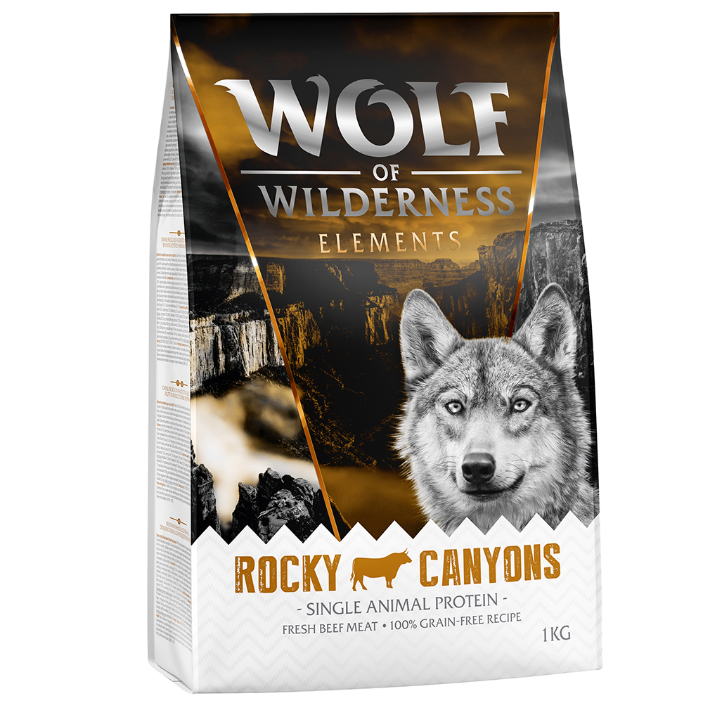 Wolf of Wilderness Monoprotein Sensitive „Rocky Canyons”, wołowina - bez zbóż - 5 x 1 kg