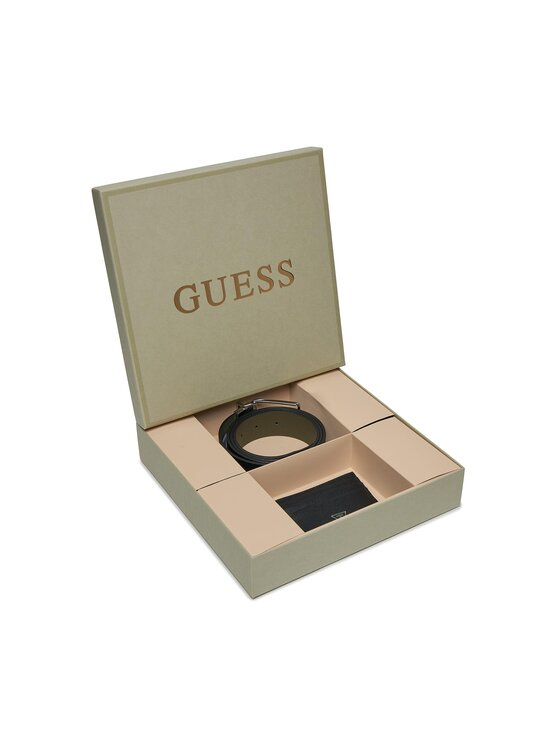 Guess Zestaw etui na karty i pasek GFBOXM P3306 Czarny