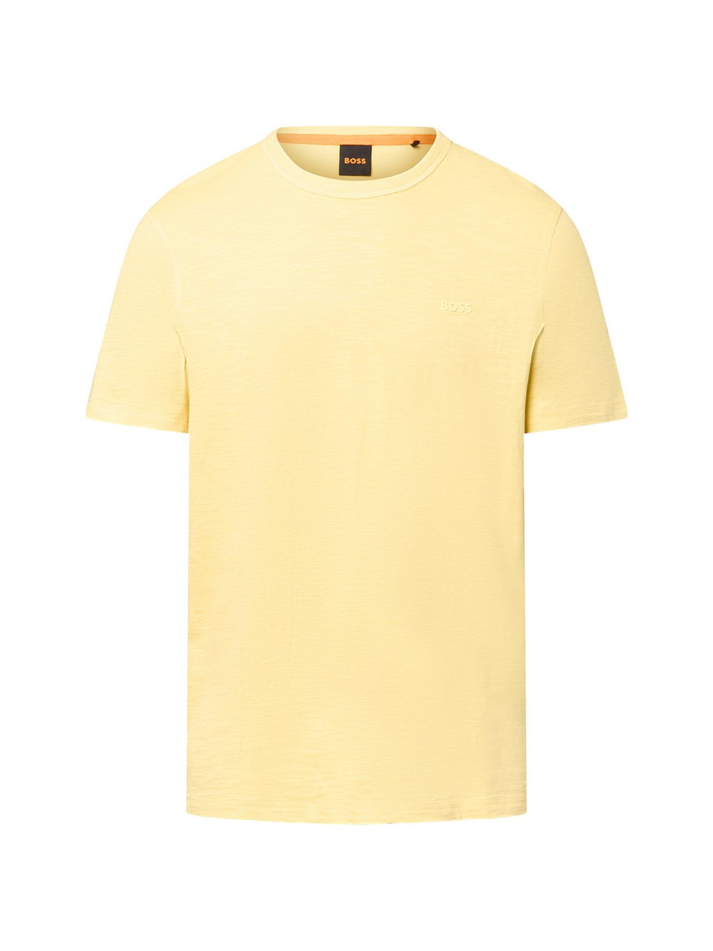 BOSS Orange Koszulka męska - Tegood Mężczyźni Bawełna żółty, XL