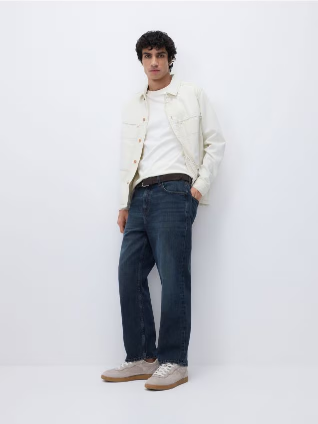 Reserved - Jeansy relaxed straight - indigo jeans