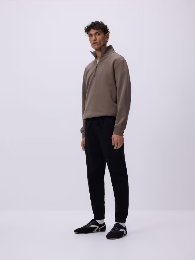 Reserved - Jeansy jogger fit - czarny miniaturka