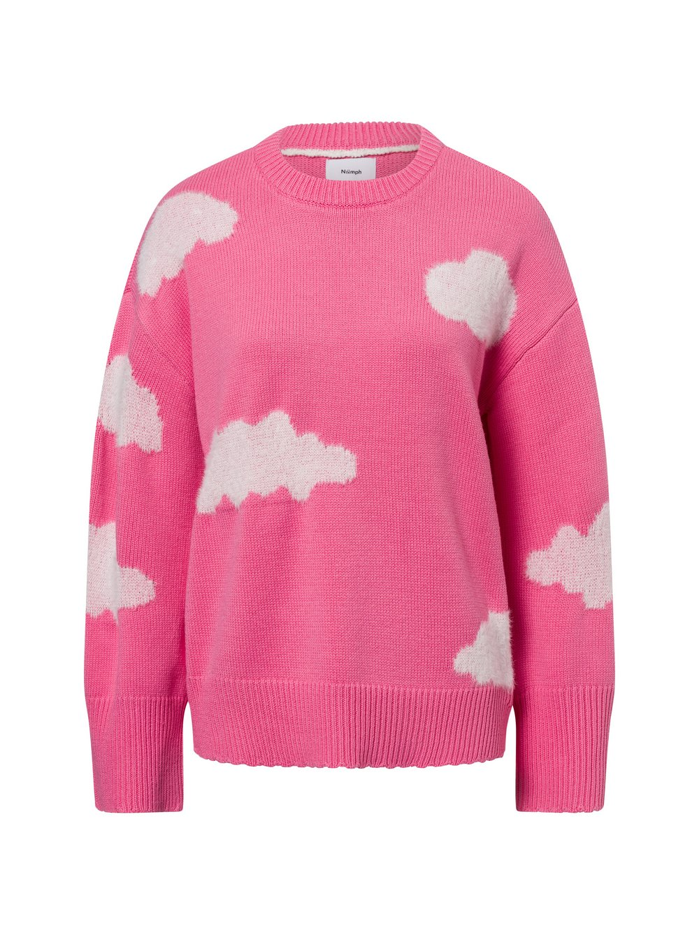 Nümph Damski sweter z dzianiny - Nuheavenly Kobiety różowy, XXL