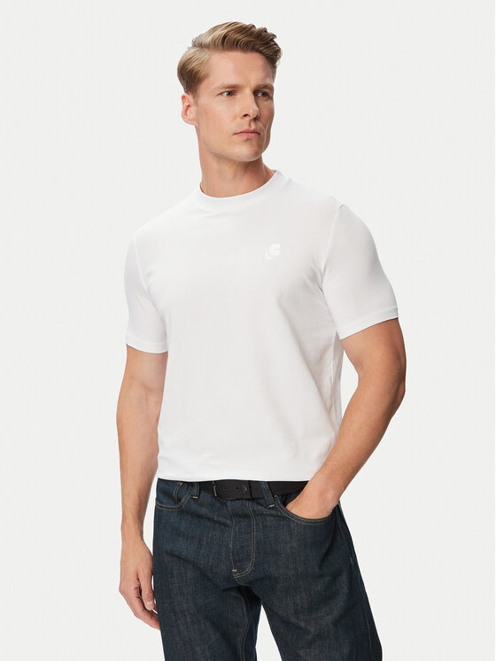 KARL LAGERFELD T-Shirt 755750 500221 Biały Regular Fit