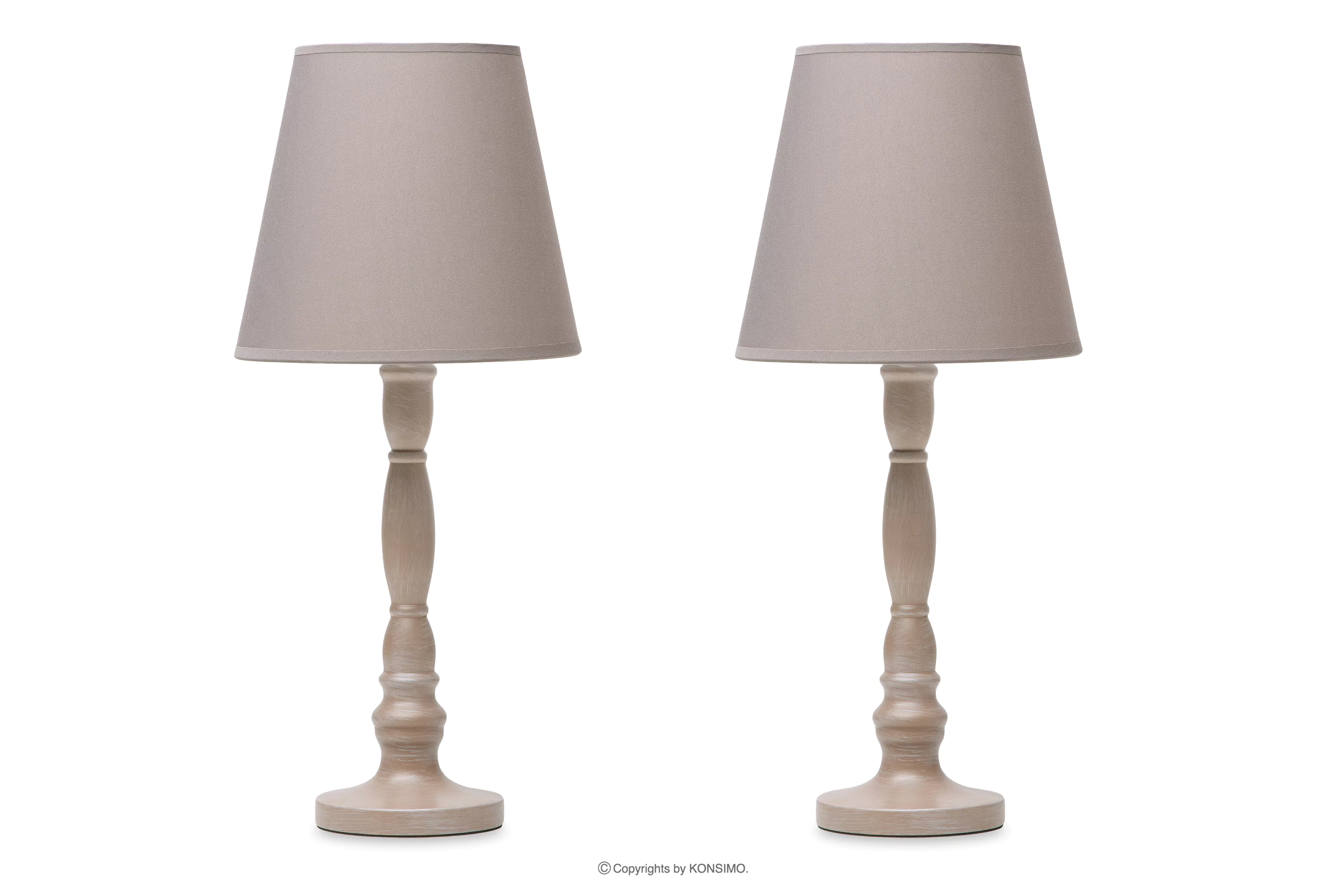Lampka nocna beżowa 2szt GITTA