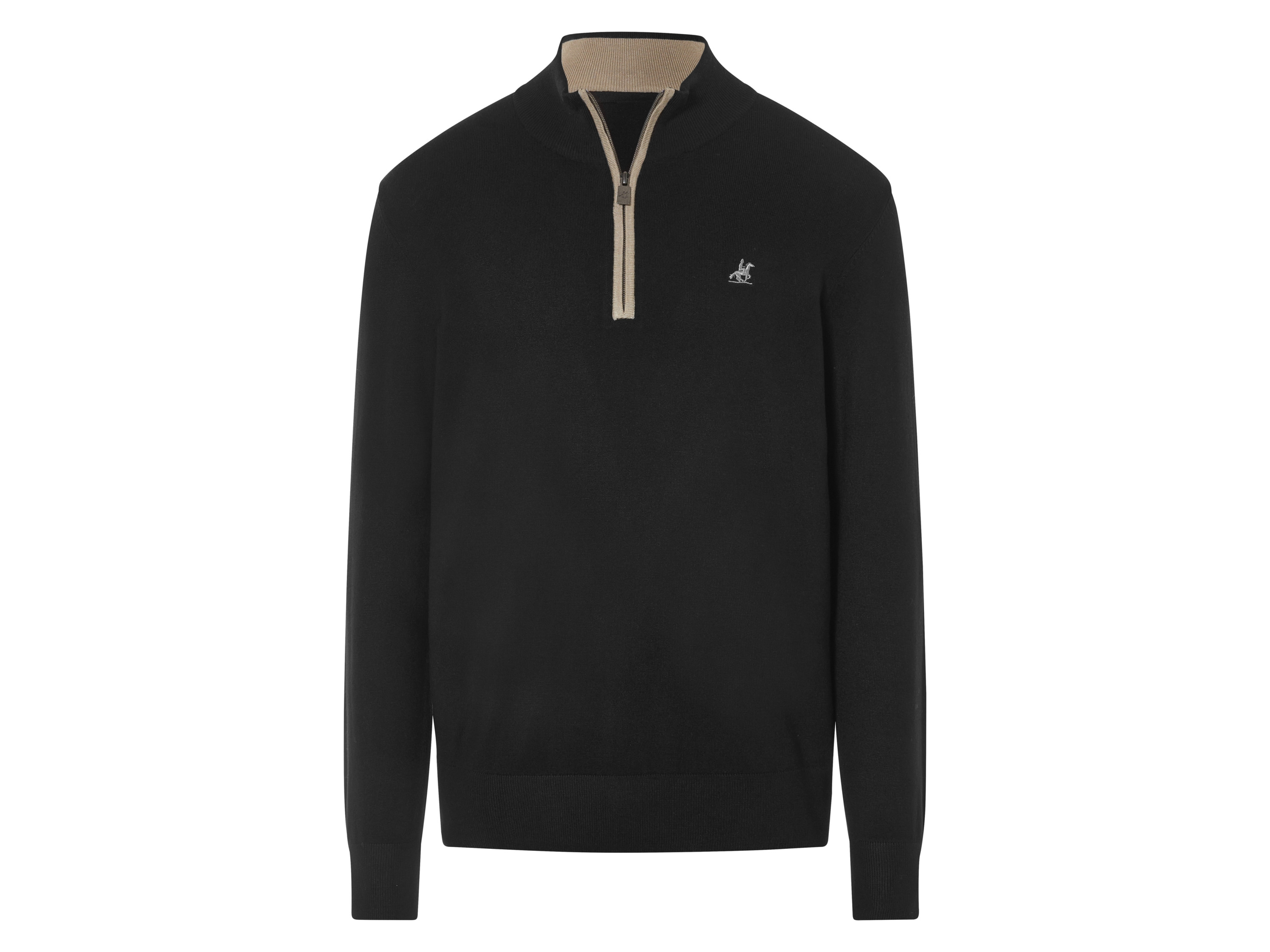 LIVERGY® Sweter męski z wiskozą U.S. GRAND POLO (Czarny, XL (56/58))