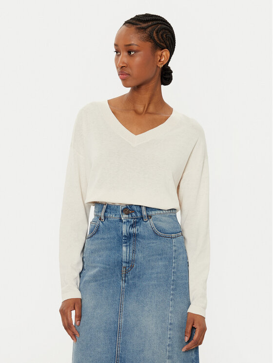 Weekend Max Mara Sweter Rania 2515361051 Écru Regular Fit