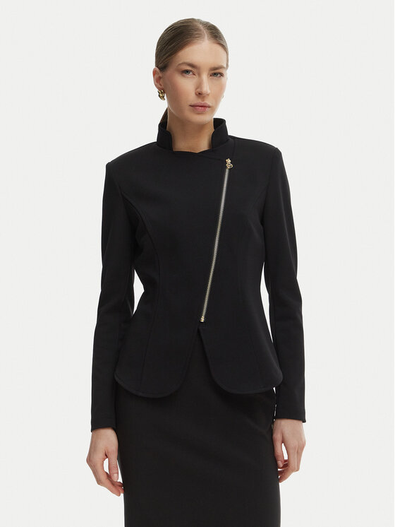 Rinascimento Marynarka CFC0127901003 Czarny Slim Fit
