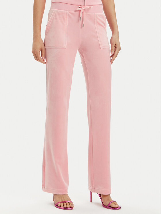Juicy Couture Spodnie dresowe Del Ray JCAP180 Różowy Regular Fit