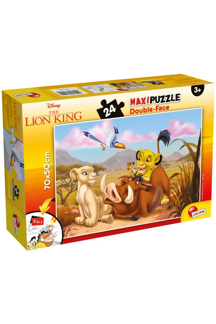 Puzzle dwustronne 24 el. Król Lew