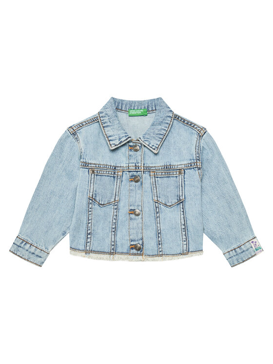 United Colors Of Benetton Kurtka jeansowa 2UTPGN03N Niebieski Regular Fit
