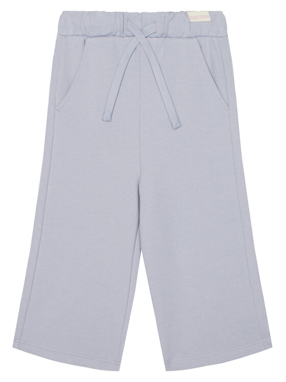 United Colors Of Benetton Spodnie dresowe 3UNIGF04P Niebieski Wide Leg