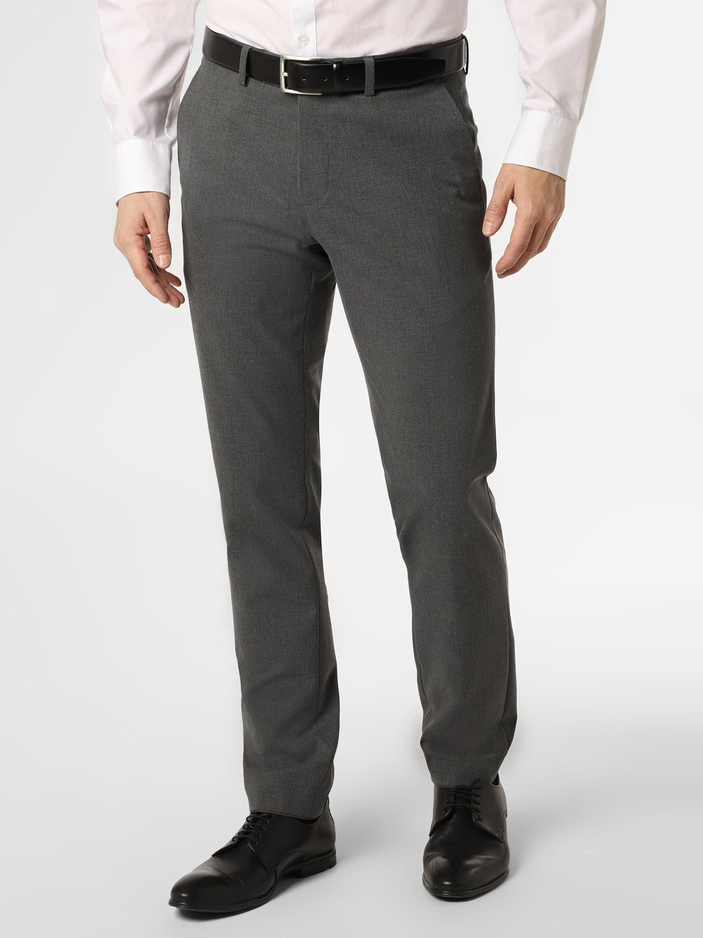 Finshley & Harding Męskie spodnie od garnituru modułowego Mężczyźni Slim Fit szary, 25